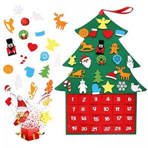 felt Christmas tree calendar